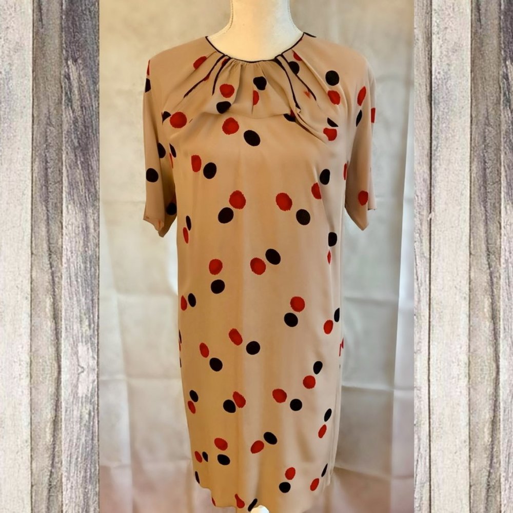SOLD Marni 100% Viscose Brown/Beige Dress